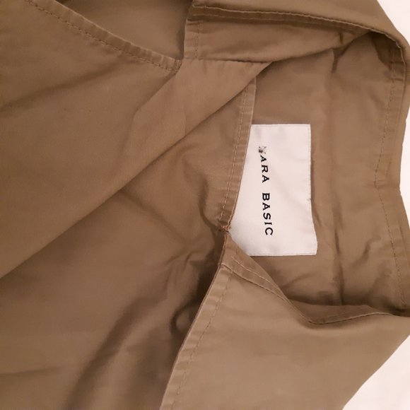 Zara Basic short Trench Coat - Picture 3 of 5